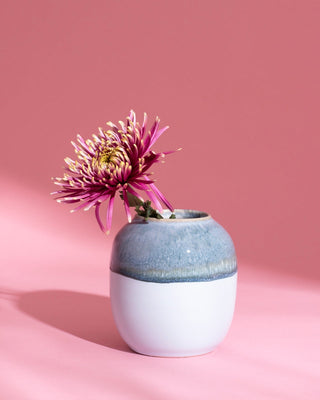 Coimbra Vase M graublau blau