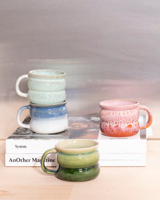 Ombra Tasse klein bubble rosa orange