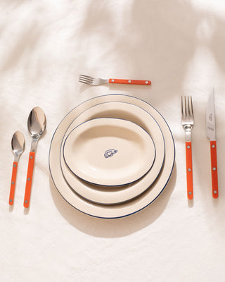 MaM x Sabre Paris Besteck 5er-Set orange off-white