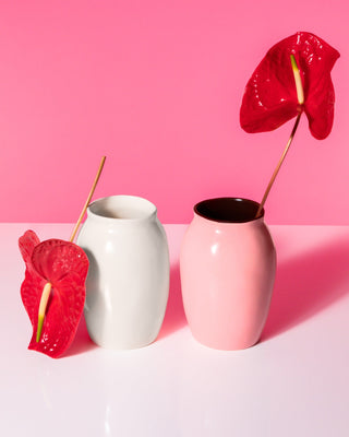 Sombra Vase M rosa braun