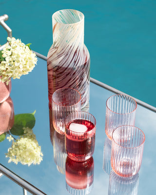 Joia - Glass carafe drops sand