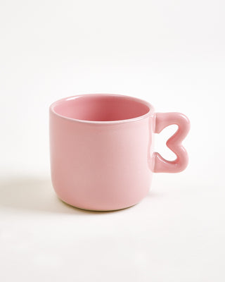 Seia Tasse klein & Untertasse klein Herz rosa