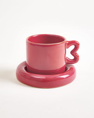 Seia Tasse klein Herz bordeaux