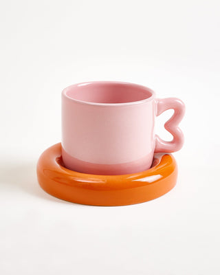 Seia Untertasse klein Herz orange