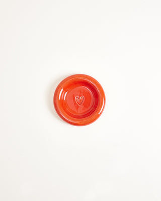 Seia Mug & Saucer Heart Pink Red