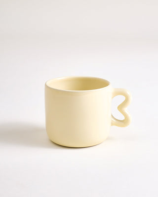 Seia Tasse & Untertasse Herz gelb