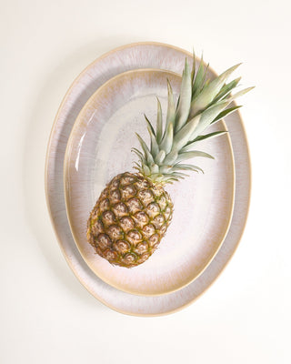 Areia Servierplatte L oval sand