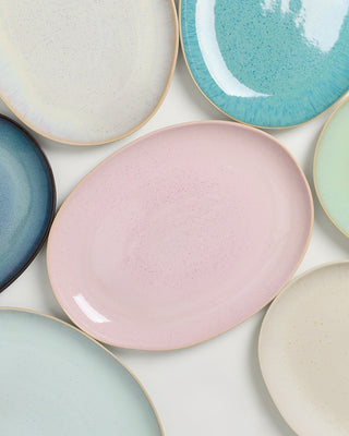 Areia Servierplatte L oval rosé