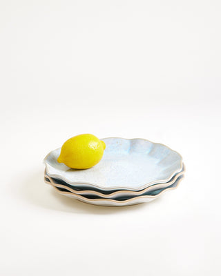 Areia Teller klein shell azur