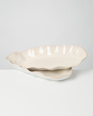 Areia Servierplatte L shell sand