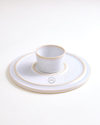 Areia - Large cake plate azure