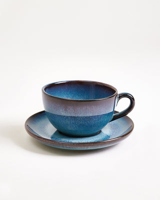Madeira Cappuccinotasse classic grünblau