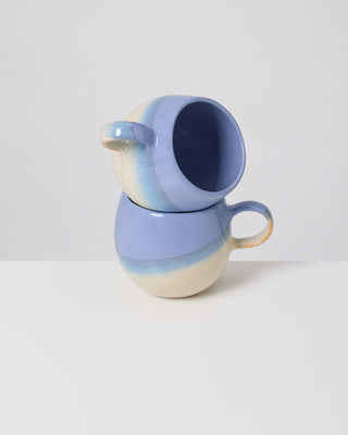 Bica Tasse groß blau cream