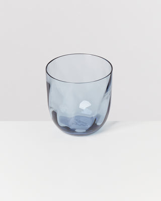 Calma Glas klein swirl blau