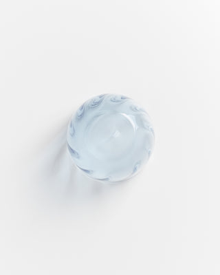 Calma Glas klein swirl blau