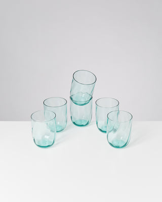 Calma Glas groß swirl grün