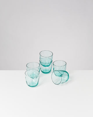 Calma Glas klein swirl grün
