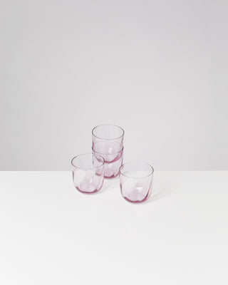 Calma Glas klein swirl lila
