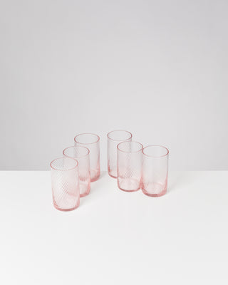 Leiria Glas klein riffled rosé