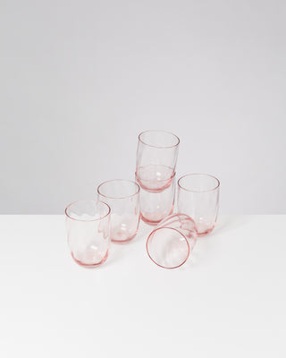 Calma Glas groß swirl rosé