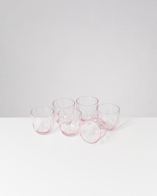 Calma Glas klein swirl rosé