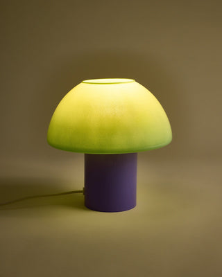 Cogumelo Glaslampe mint lila