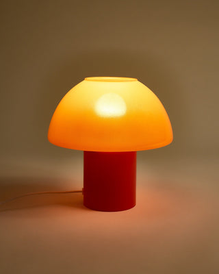 Cogumelo Glaslampe orange rot