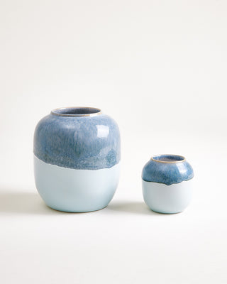 Coimbra Vase S graublau blau