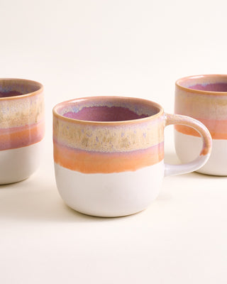 Coimbra Tasse groß lila orange