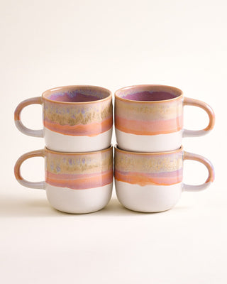 Coimbra Tasse groß lila orange