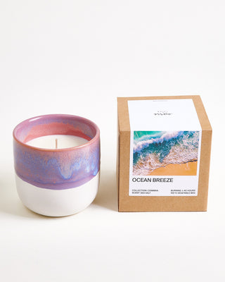 Coimbra Duftkerze "Ocean Breeze" lila rosa