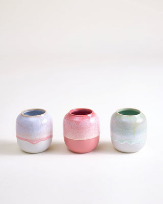 Coimbra Vase S 3er-Set rosé mint pink