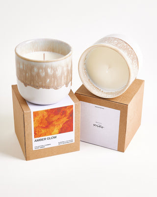 Coimbra Duftkerze "Amber Glow" sand