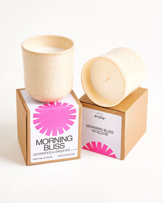 Copa Alto Duftkerze "Morning Bliss" ocker