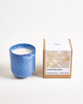 Copa Alto Duftkerze "Citrus Bloom" royalblau