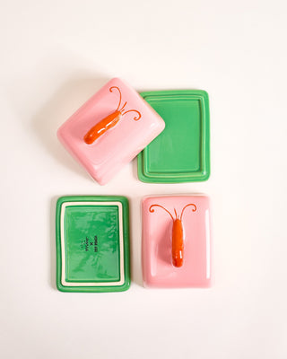 MaM x Isis Maria - Butter dish pink green