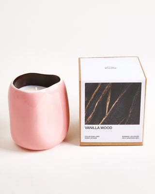 João Duftkerze Vanilla Wood rosa braun