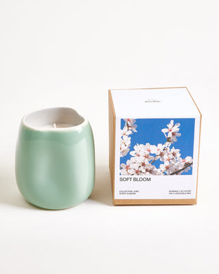 João - Scented candle Soft Bloom sage light blue