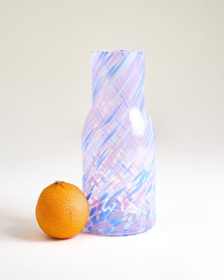 Joia - Glass carafe drops blue purple