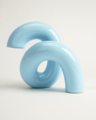 Motel a Miio x Ju Schnee Keramiklampe hellblau
