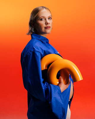 Motel a Miio x Ju Schnee Keramiklampe orange