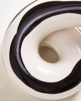 Motel a Miio x Ju Schnee Vase XL schwarz weiß