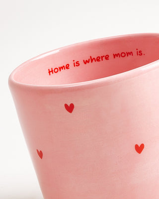 Lira Tasse groß Herz rosa rot