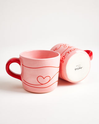 Lira Tasse groß Love rosa rot