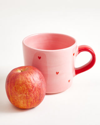 Lira Tasse groß Herzchen rosa rot