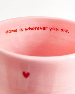 Lira - Large mug Home pink red
