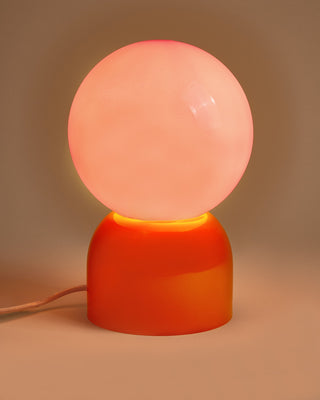 Lumo Glaslampe rosa orange