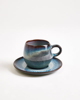 Madeira Espressountertasse grünblau