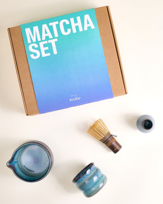 Madeira Matcha-Set bubble 4-teilig grünblau