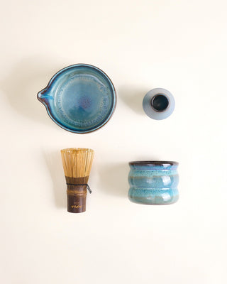 Madeira Matcha-Set bubble 4-teilig grünblau